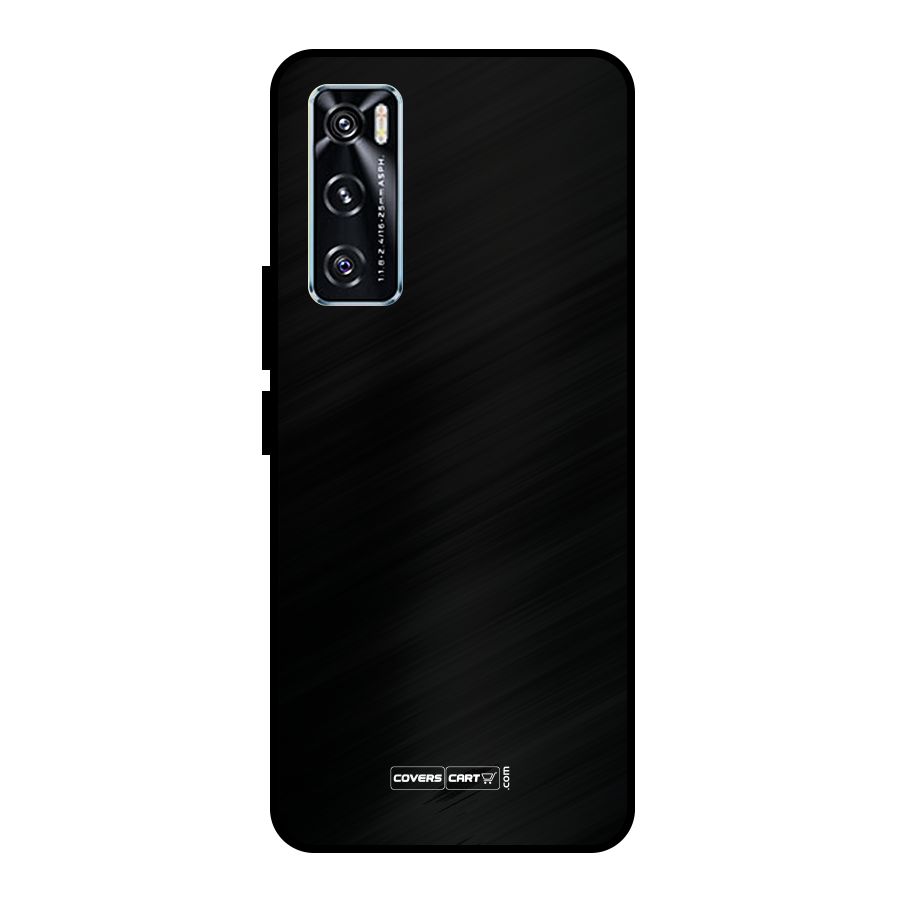 Simple Black Metal Back Case for Vivo V20 SE