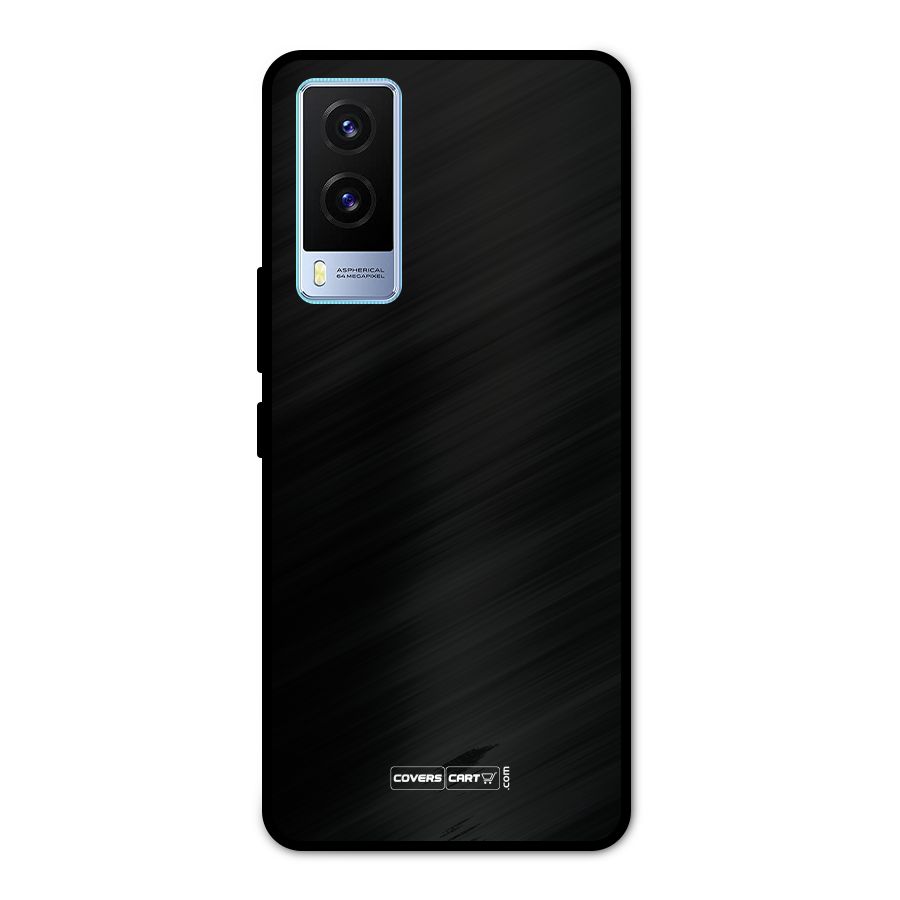 Simple Black Metal Back Case for Vivo V21e 5G