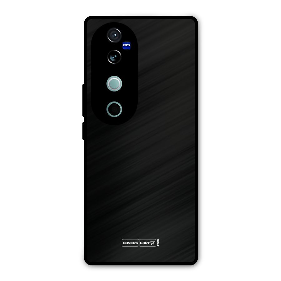 Simple Black Metal Back Case for Vivo V40