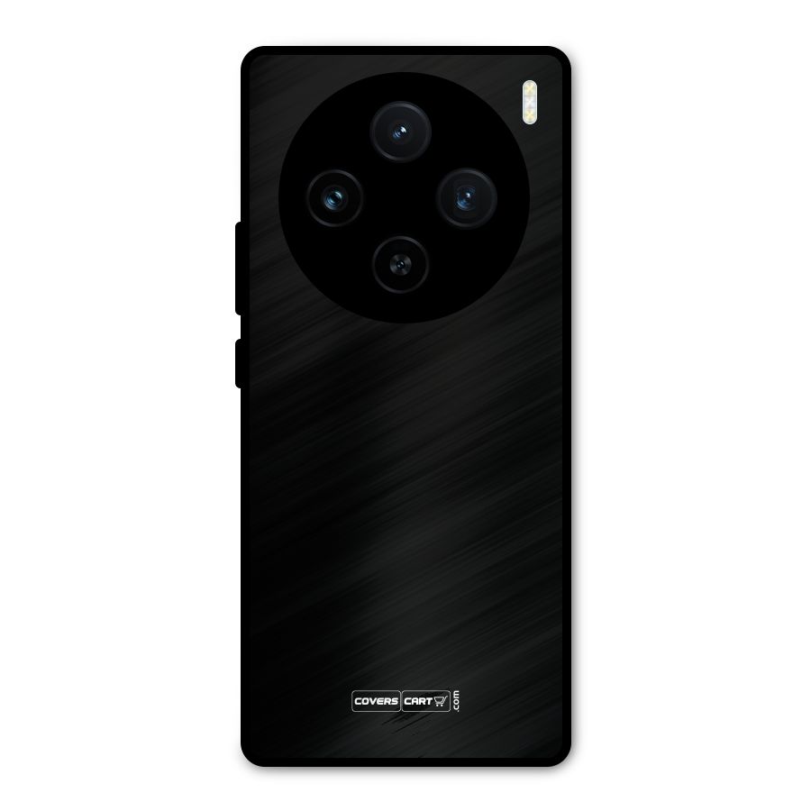 Simple Black Metal Back Case for Vivo X100