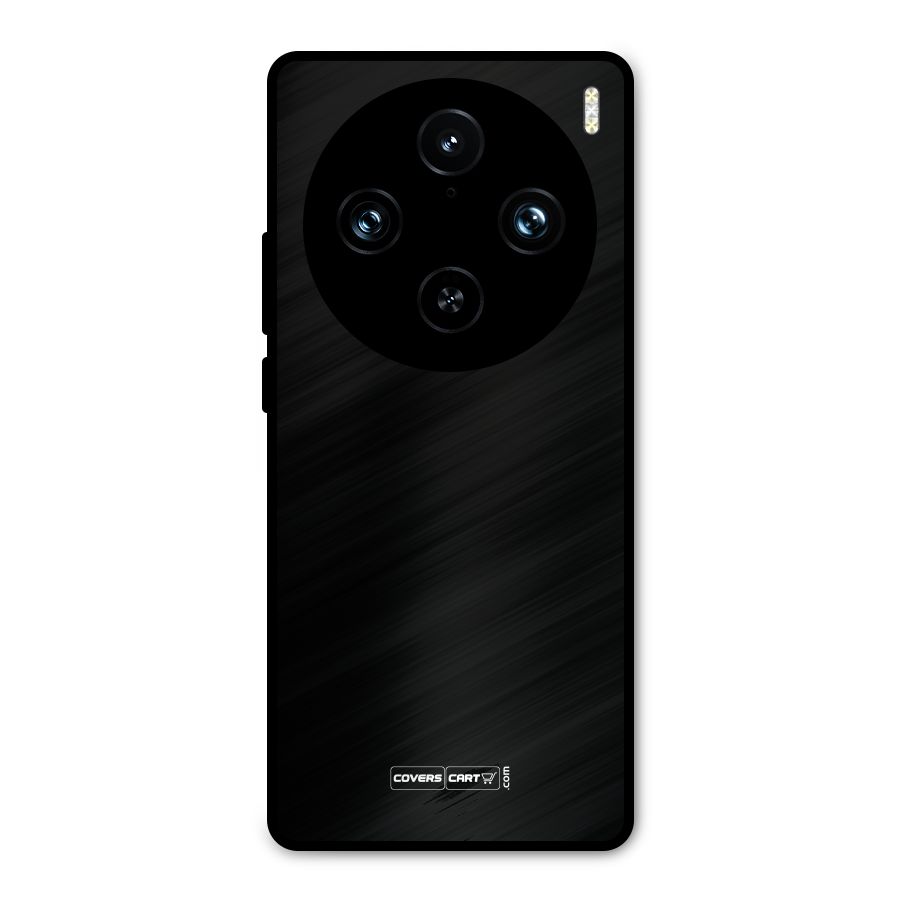 Simple Black Metal Back Case for Vivo X100 Pro