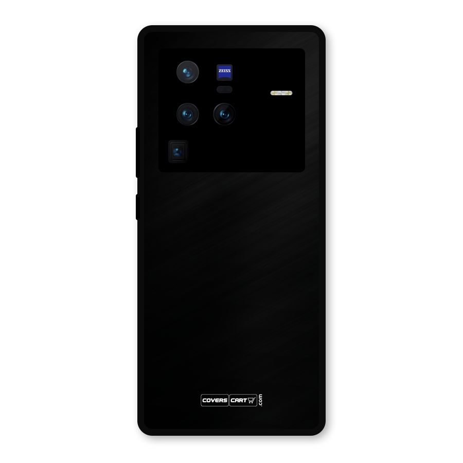 Simple Black Metal Back Case for Vivo X80 Pro