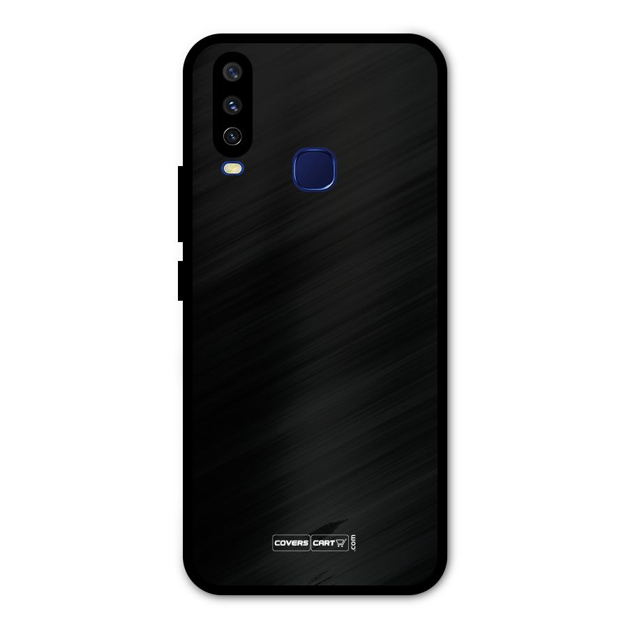 Simple Black Metal Back Case for Vivo Y12