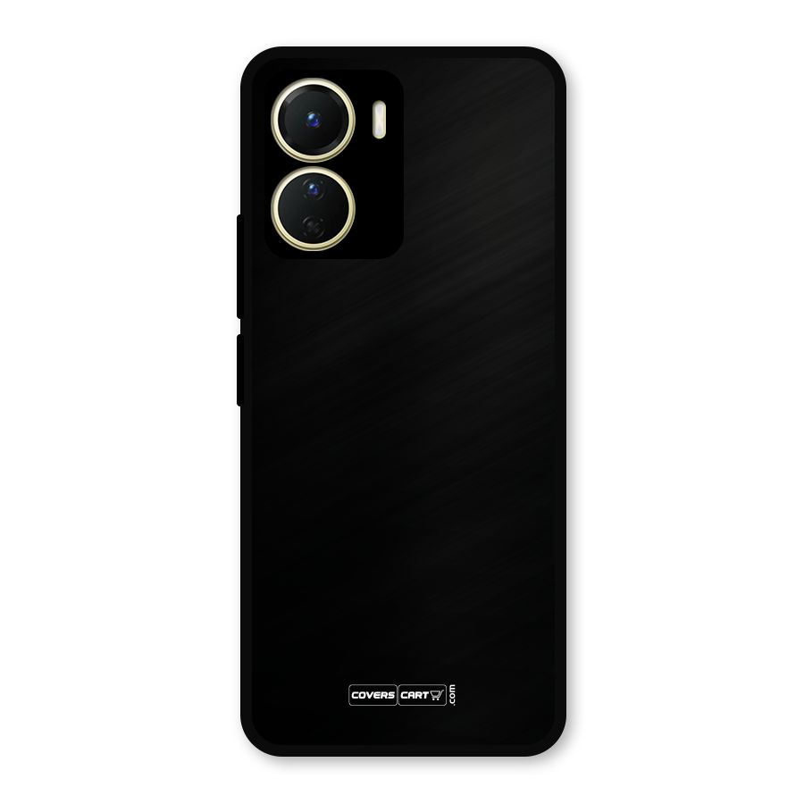 Simple Black Metal Back Case for Vivo Y16