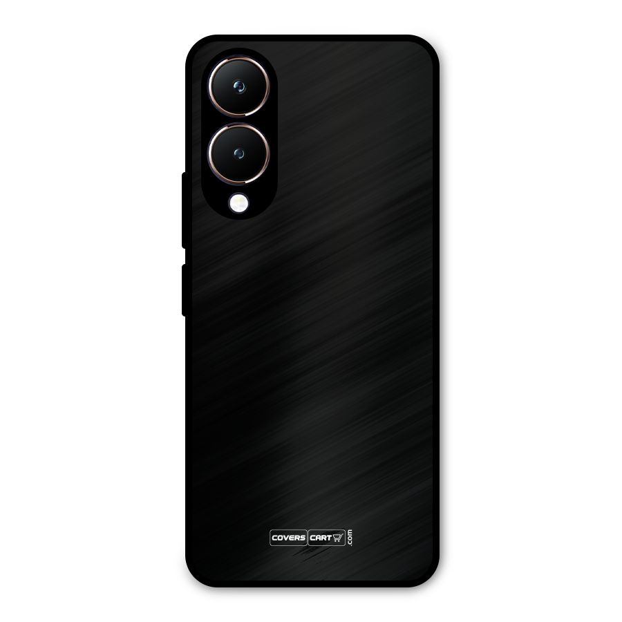Simple Black Metal Back Case for Vivo Y28