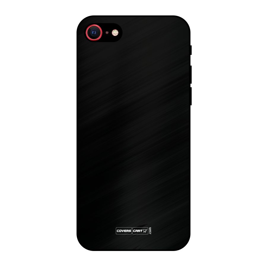 Simple Black Metal Back Case for iPhone 7