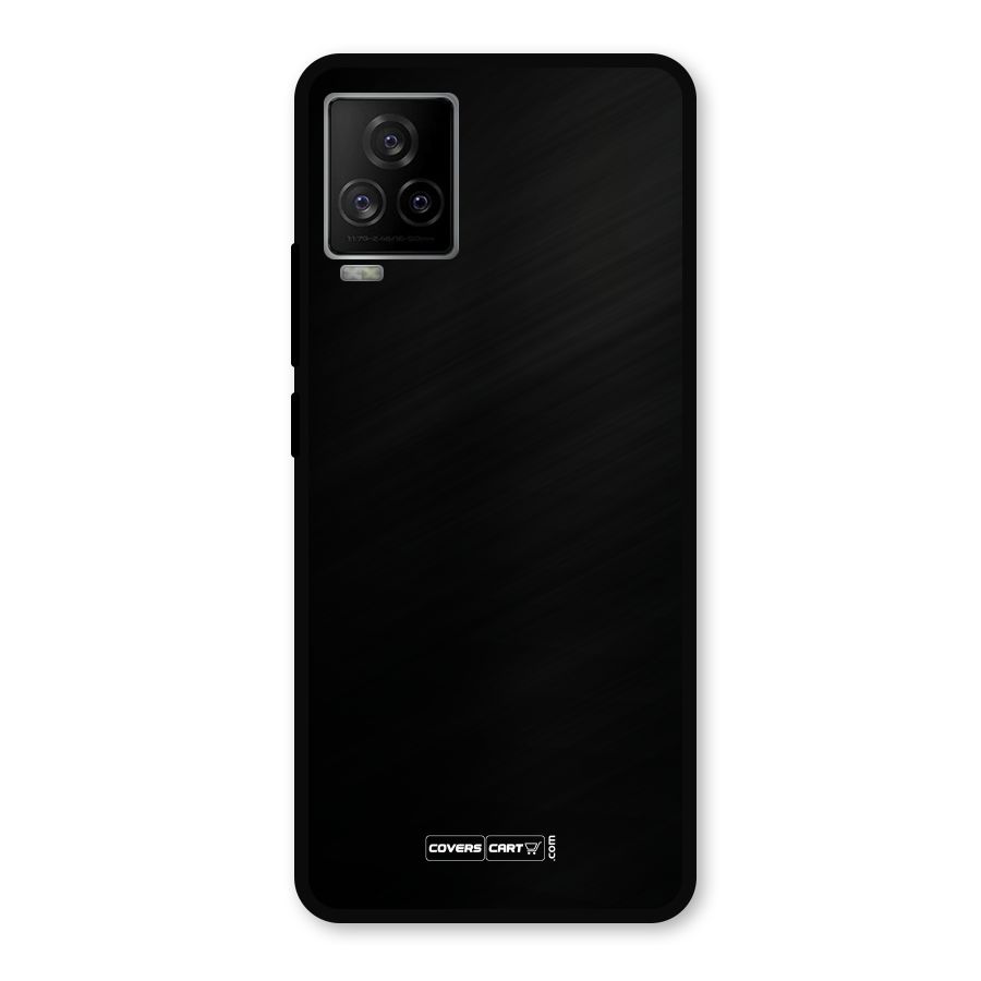 Simple Black Metal Back Case for iQOO 7 Legend 5G
