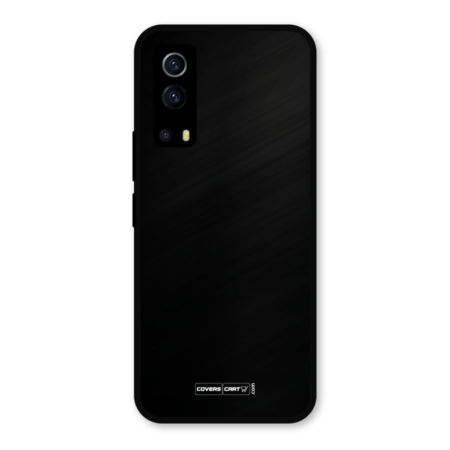 Simple Black Metal Back Case for iQOO Z3