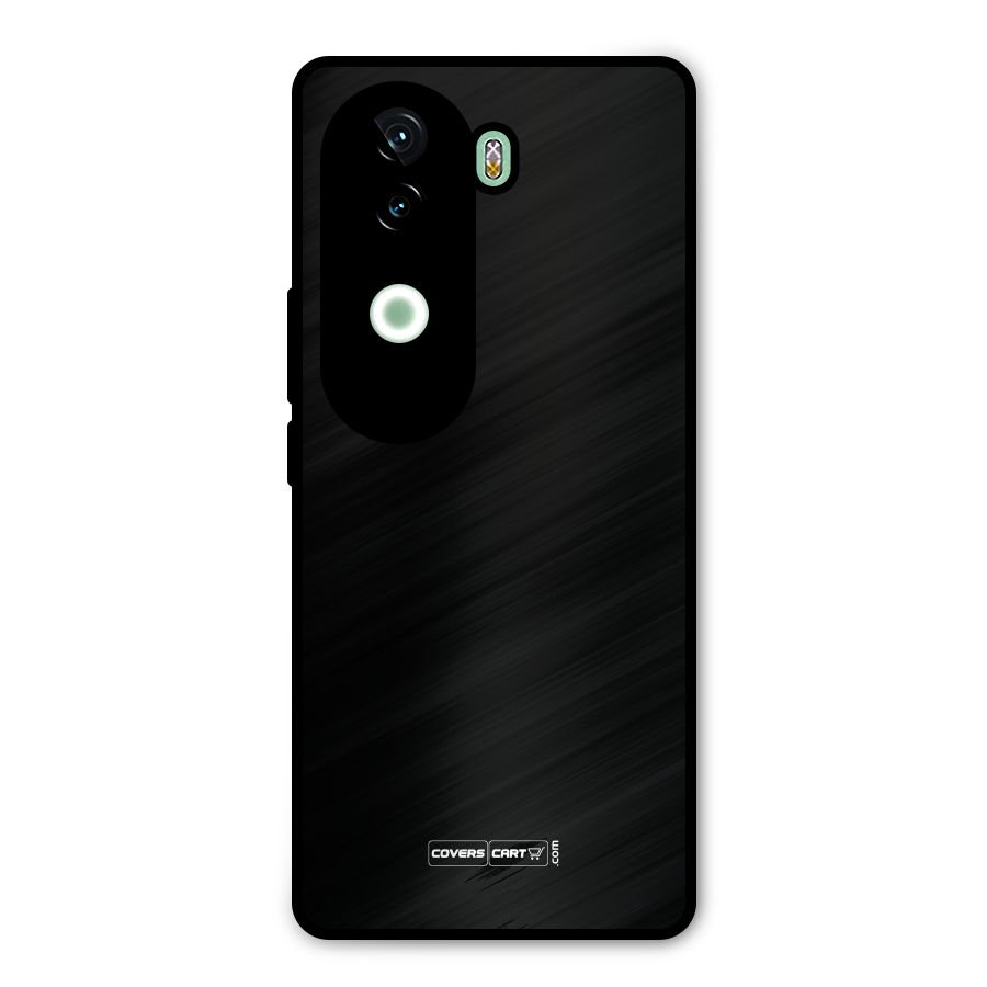 Simple Black Metal Back Case for iQOO Z9s