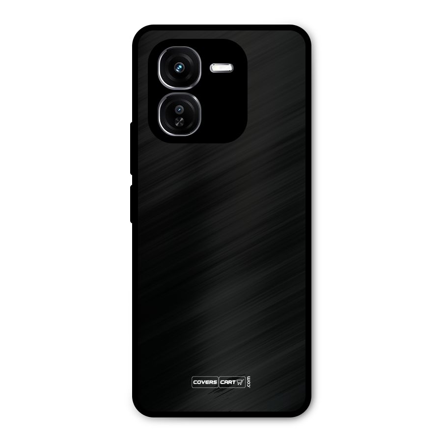 Simple Black Metal Back Case for iQOO Z9x