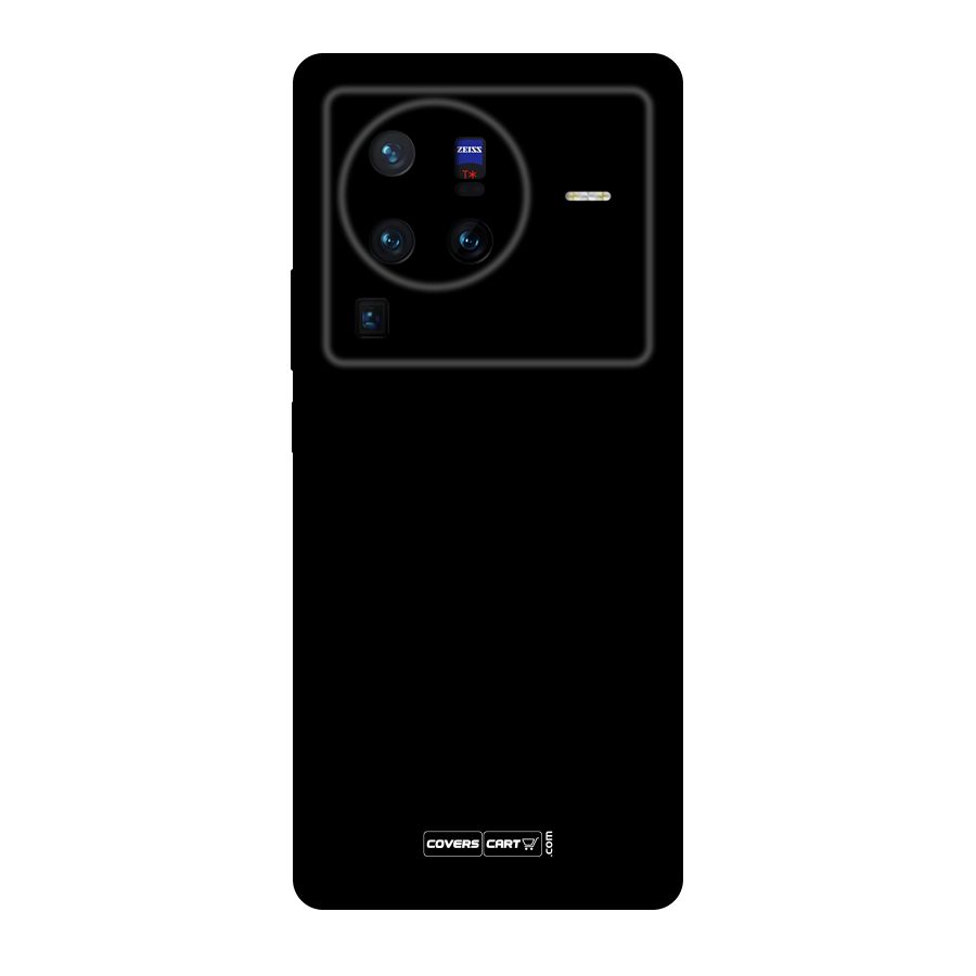 Simple Black Original Polycarbonate Back Case for Vivo X80