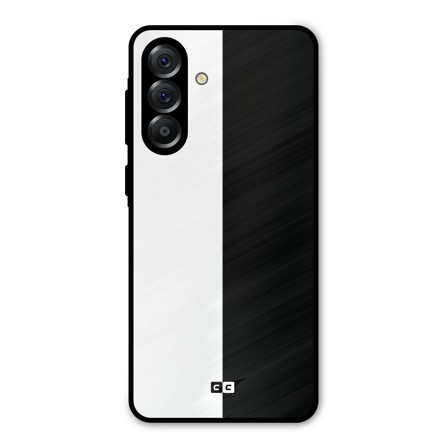 Simple Black White Metal Back Case for Galaxy A36