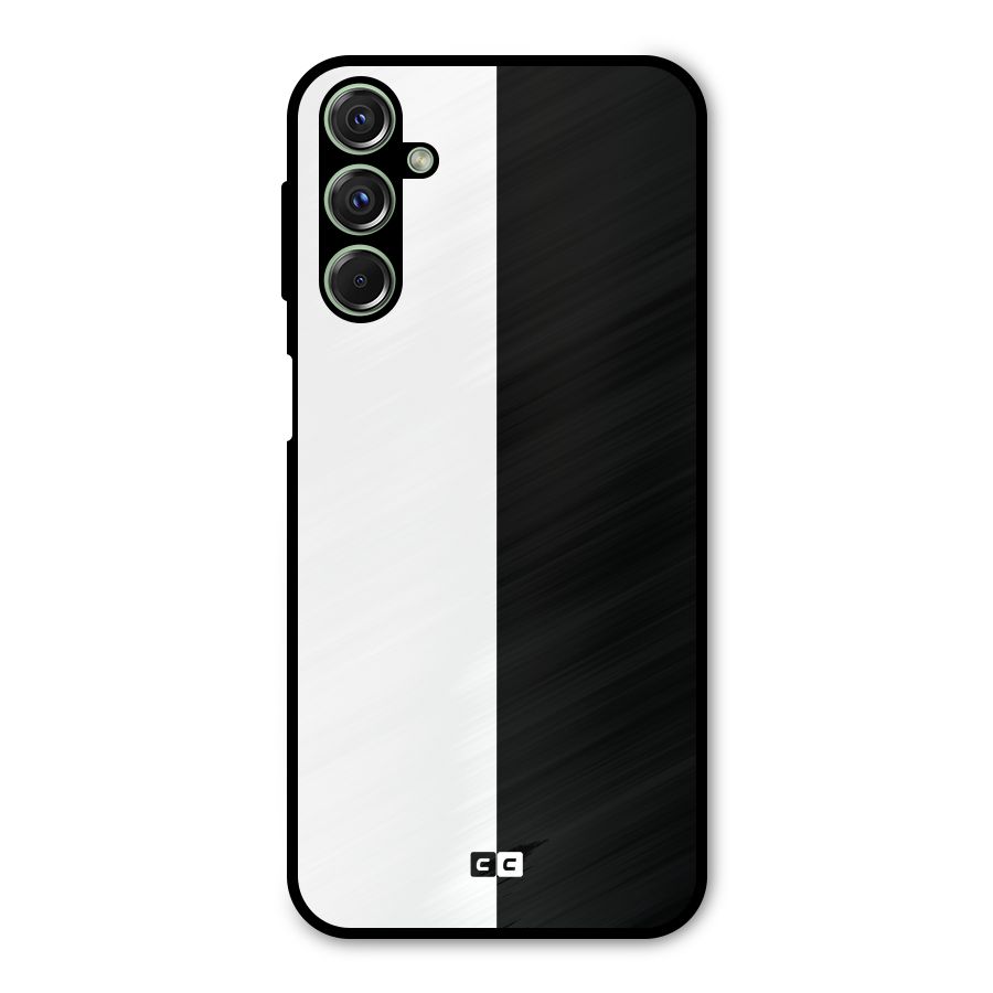 Simple Black White Metal Back Case for Galaxy F34