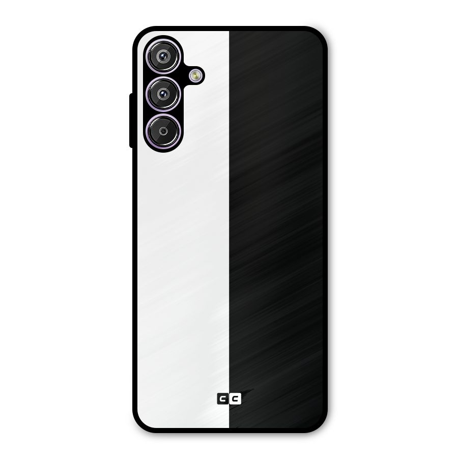 Simple Black White Metal Back Case for Galaxy M15