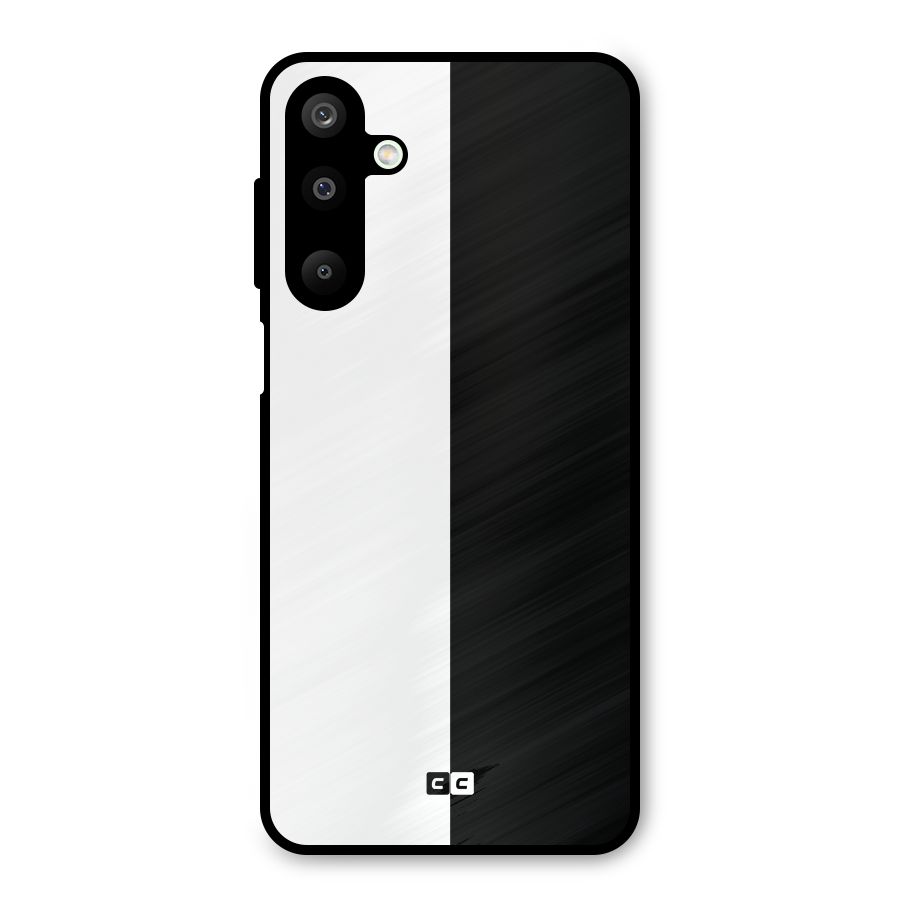 Simple Black White Metal Back Case for Galaxy M16