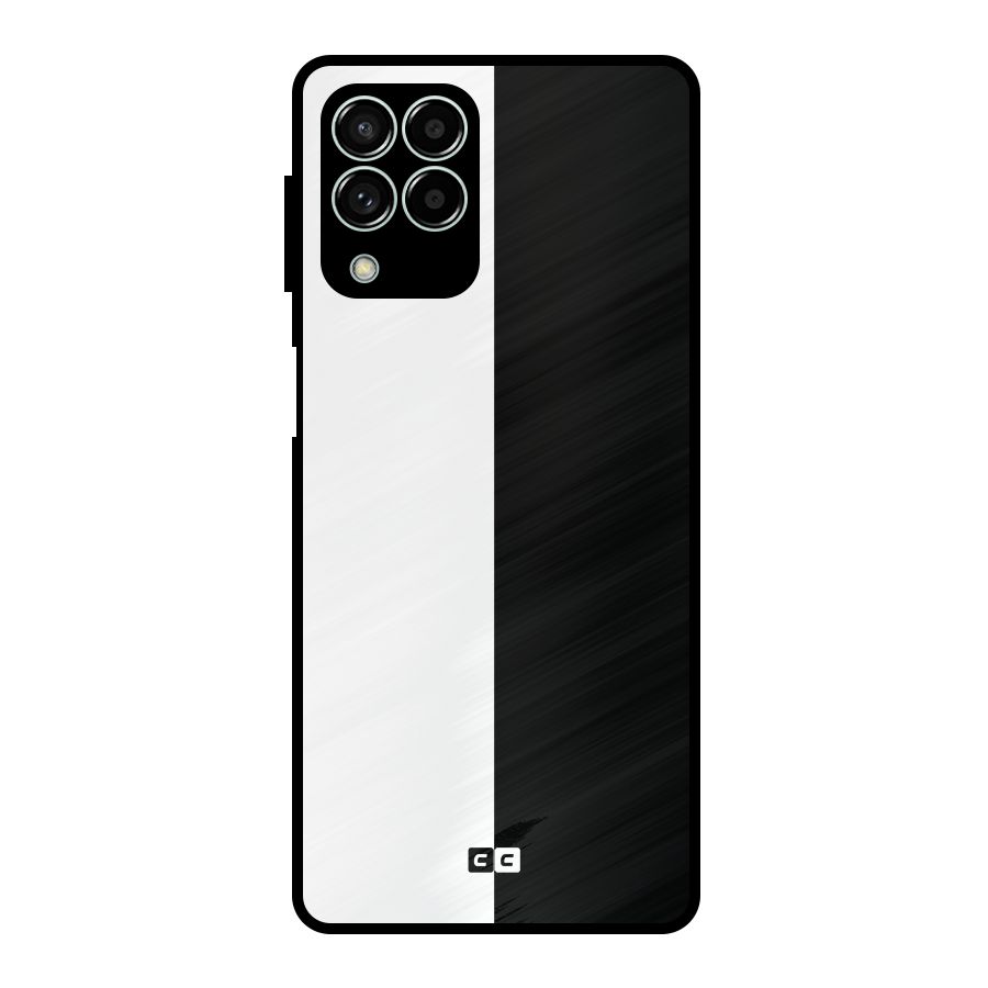 Simple Black White Metal Back Case for Galaxy M33