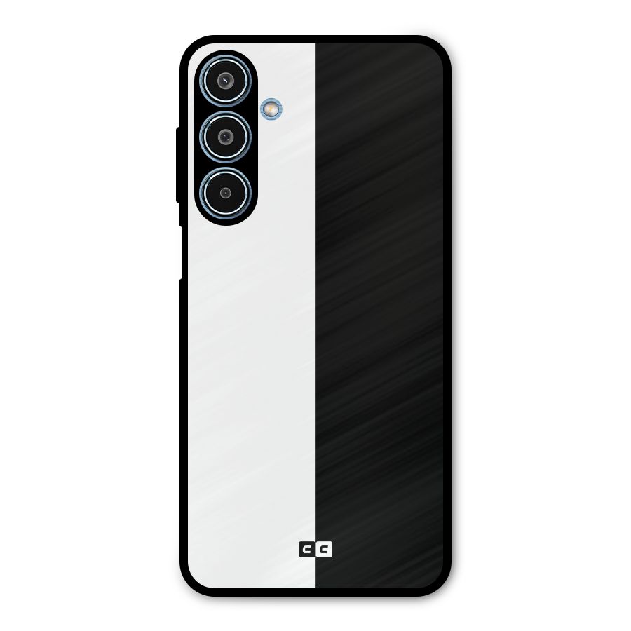 Simple Black White Metal Back Case for Galaxy M35