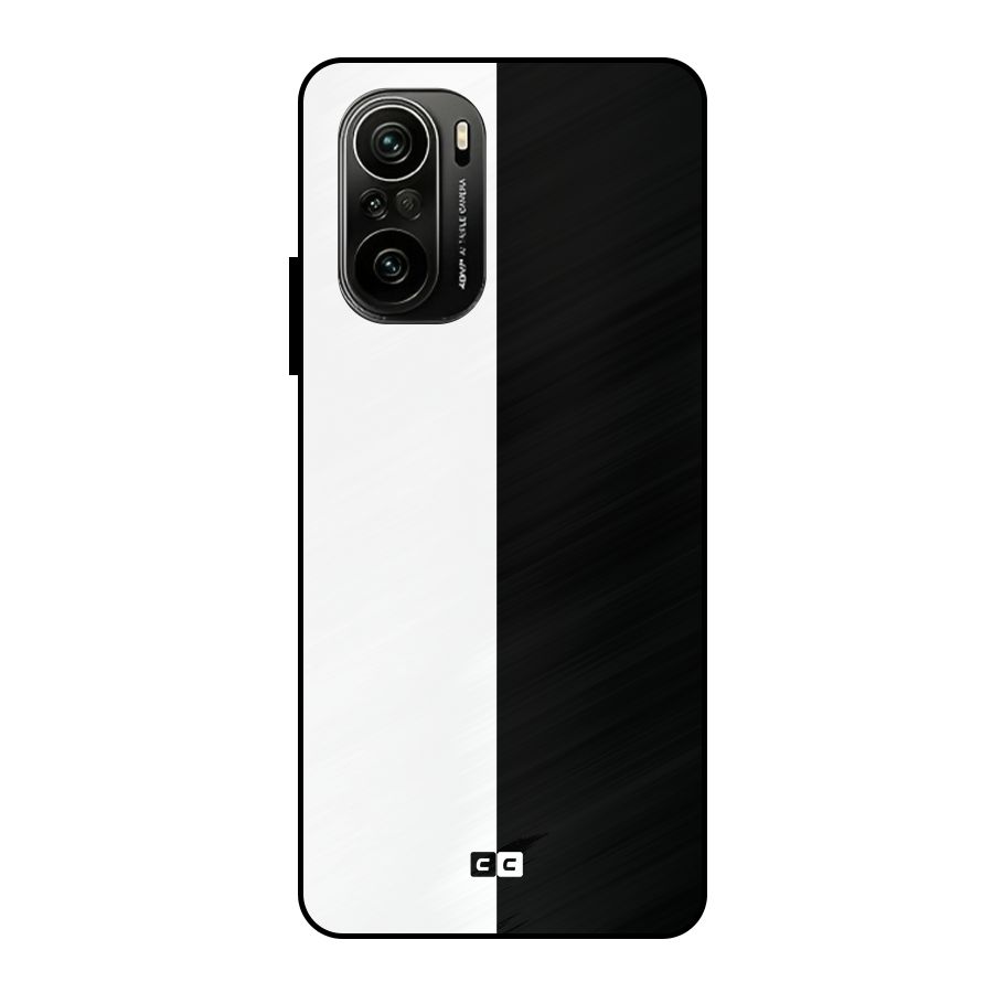 Simple Black White Metal Back Case for Mi 11X Pro