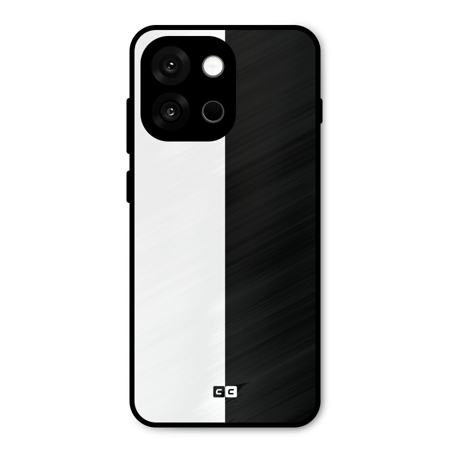 Simple Black White Metal Back Case for OnePlus 13s