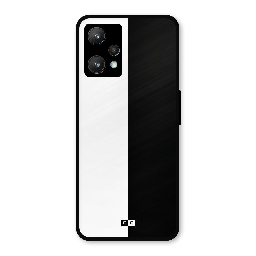 Simple Black White Metal Back Case for Realme 9 Pro Plus 5G