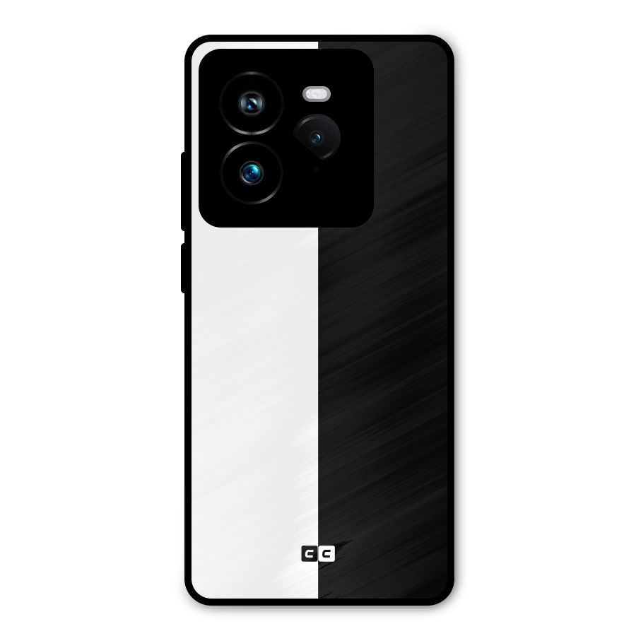 Simple Black White Metal Back Case for Realme GT 7 Pro