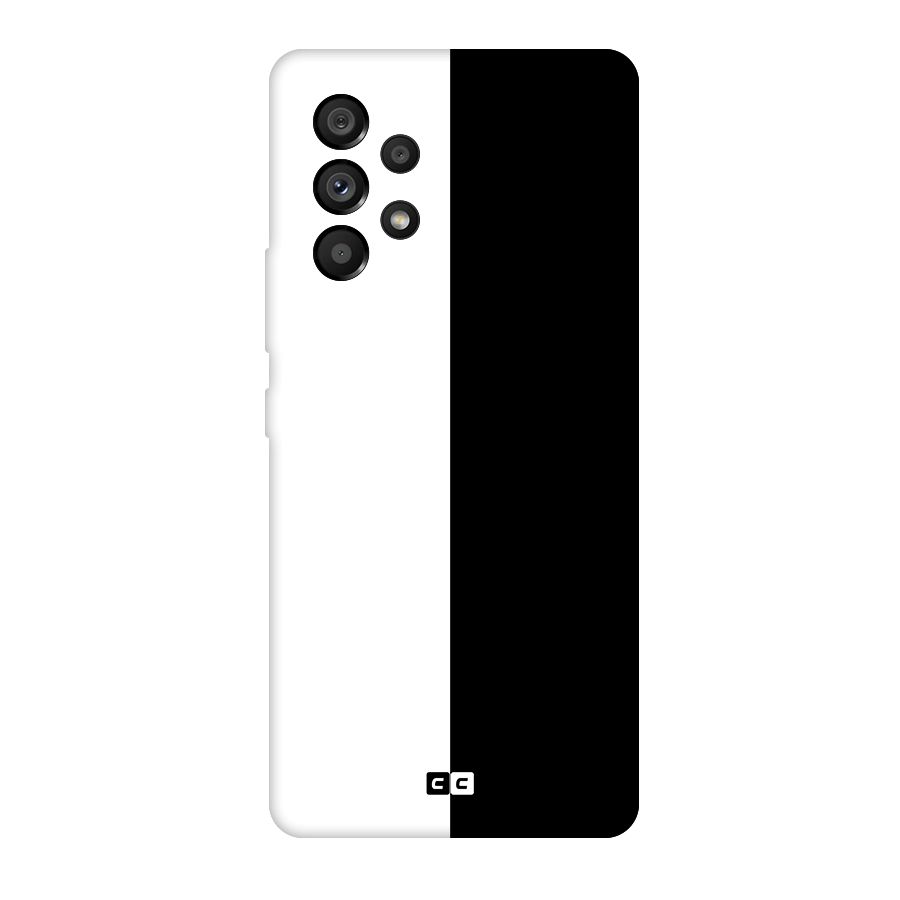 Simple Black White Original Polycarbonate Back Case for Galaxy A53 5G
