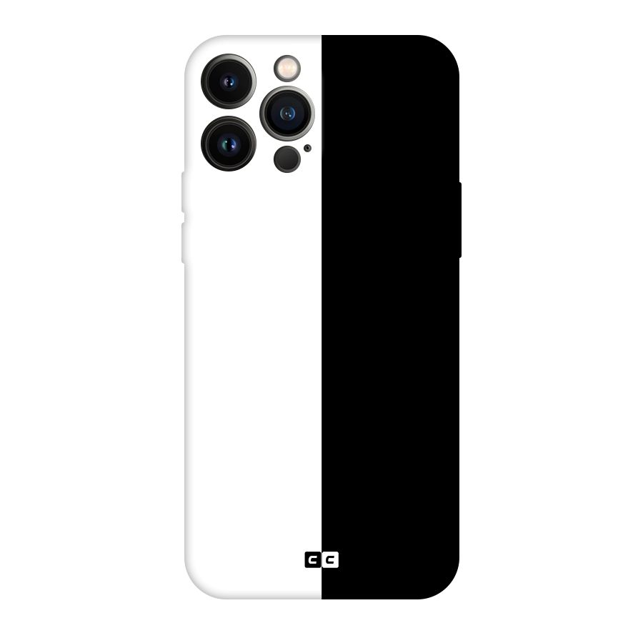 Simple Black White Original Polycarbonate Back Case for iPhone 13 Pro Max