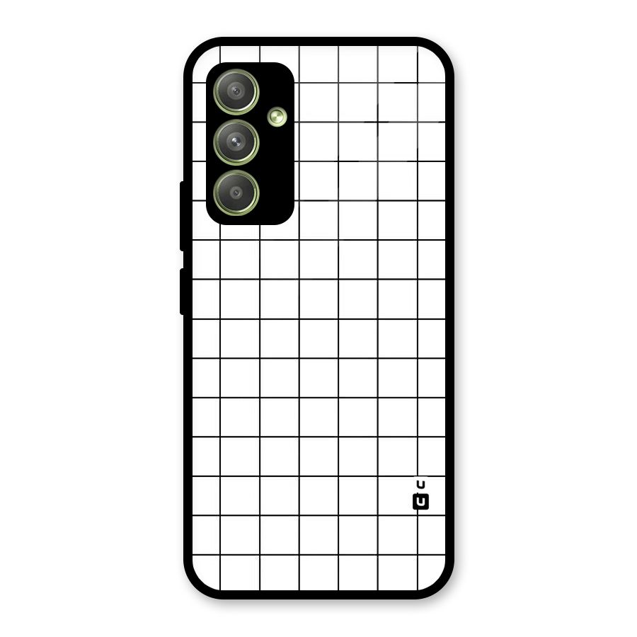 Simple Checks Glass Back Case for Galaxy A54