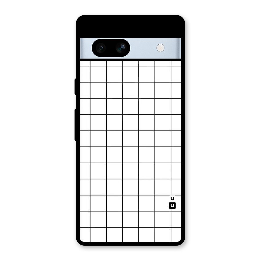 Simple Checks Glass Back Case for Google Pixel 7a