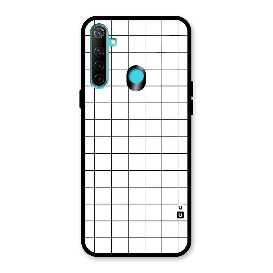 Simple Checks Glass Back Case for Realme Narzo 10