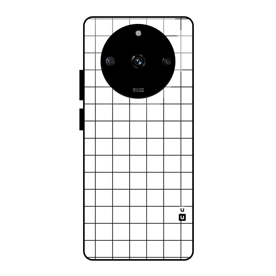 Simple Checks Glass Back Case for Realme Narzo 60 5G