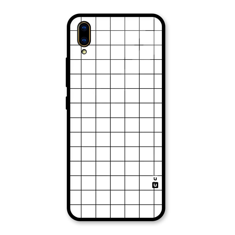 Simple Checks Glass Back Case for Vivo V11 Pro