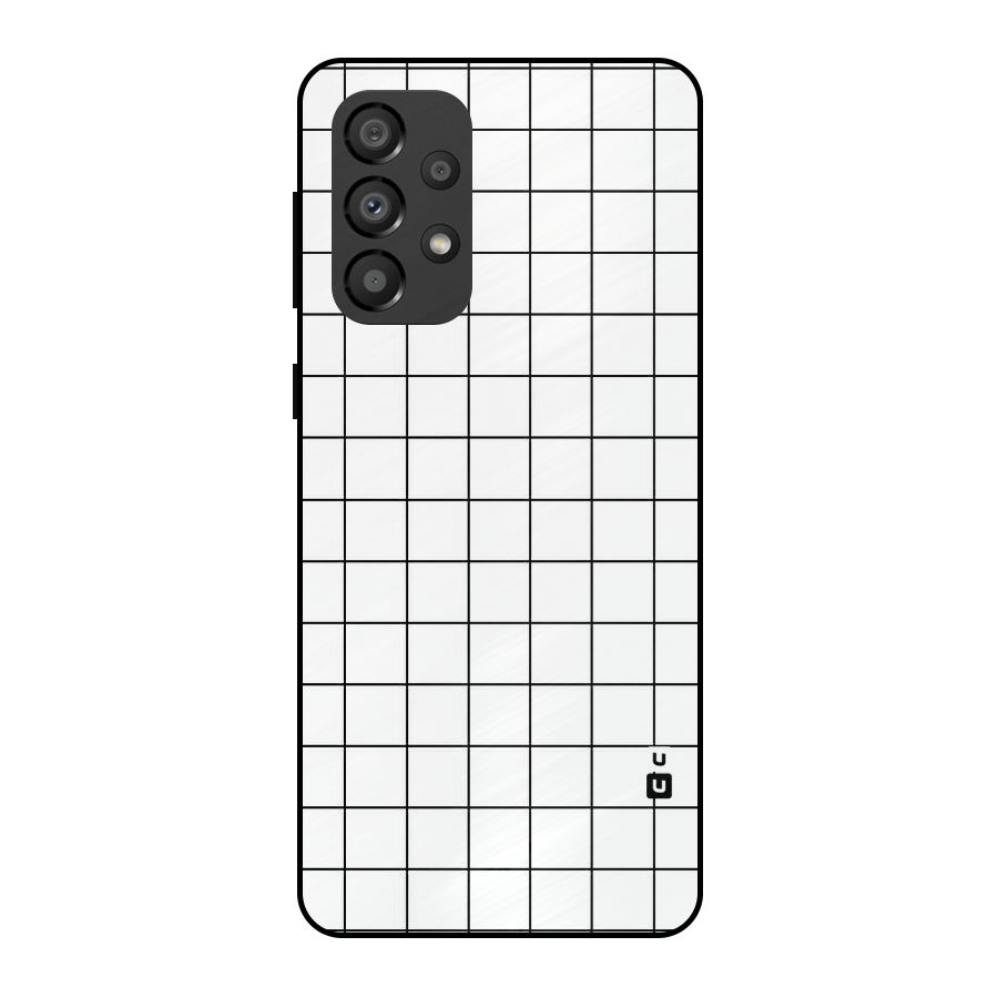 Simple Checks Metal Back Case for Galaxy A33 5G
