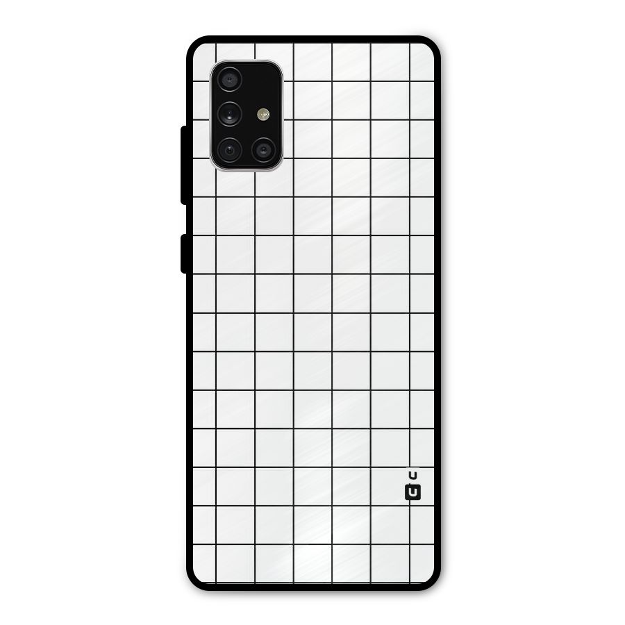 Simple Checks Metal Back Case for Galaxy A71