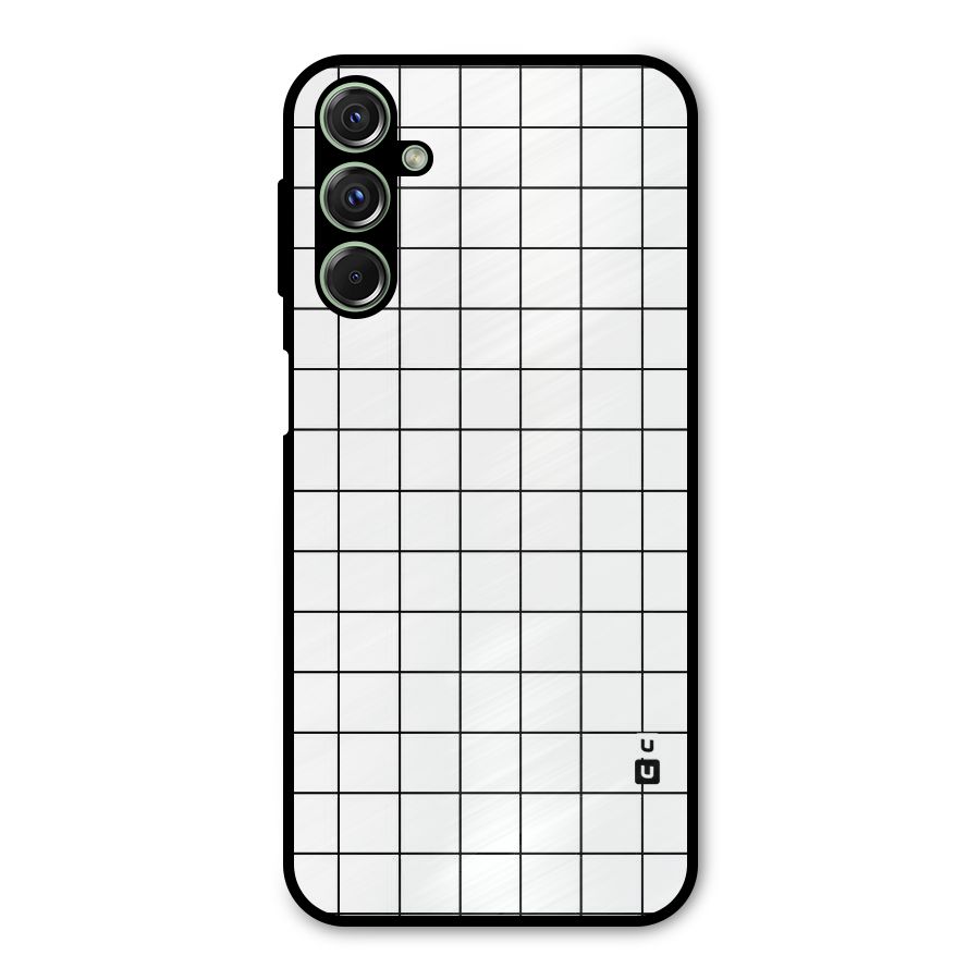 Simple Checks Metal Back Case for Galaxy F34