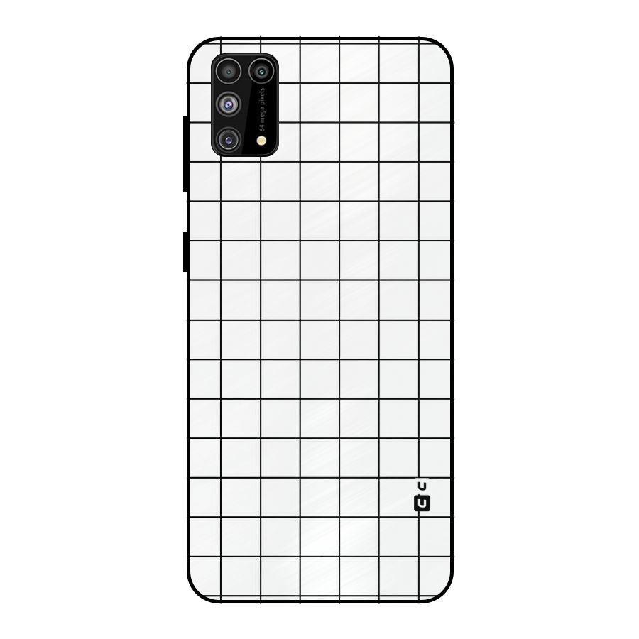 Simple Checks Metal Back Case for Galaxy F41