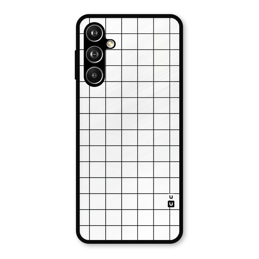 Simple Checks Metal Back Case for Galaxy F54