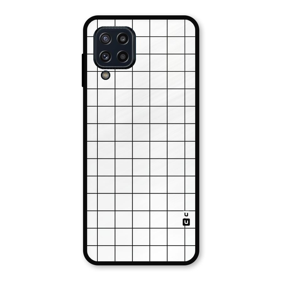 Simple Checks Metal Back Case for Galaxy M32