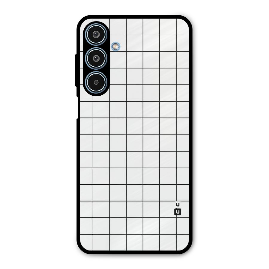 Simple Checks Metal Back Case for Galaxy M35
