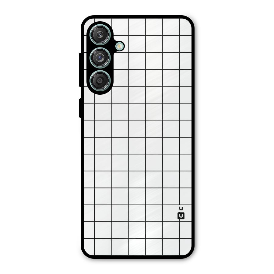 Simple Checks Metal Back Case for Galaxy M55 5G