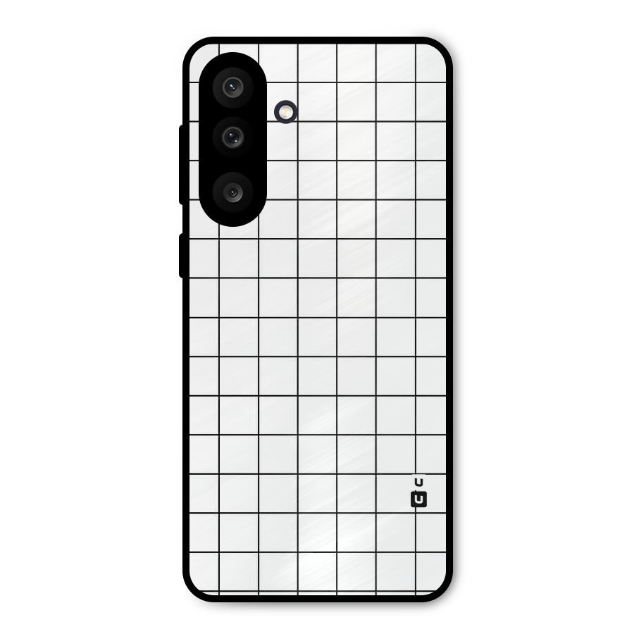 Simple Checks Metal Back Case for Galaxy M56