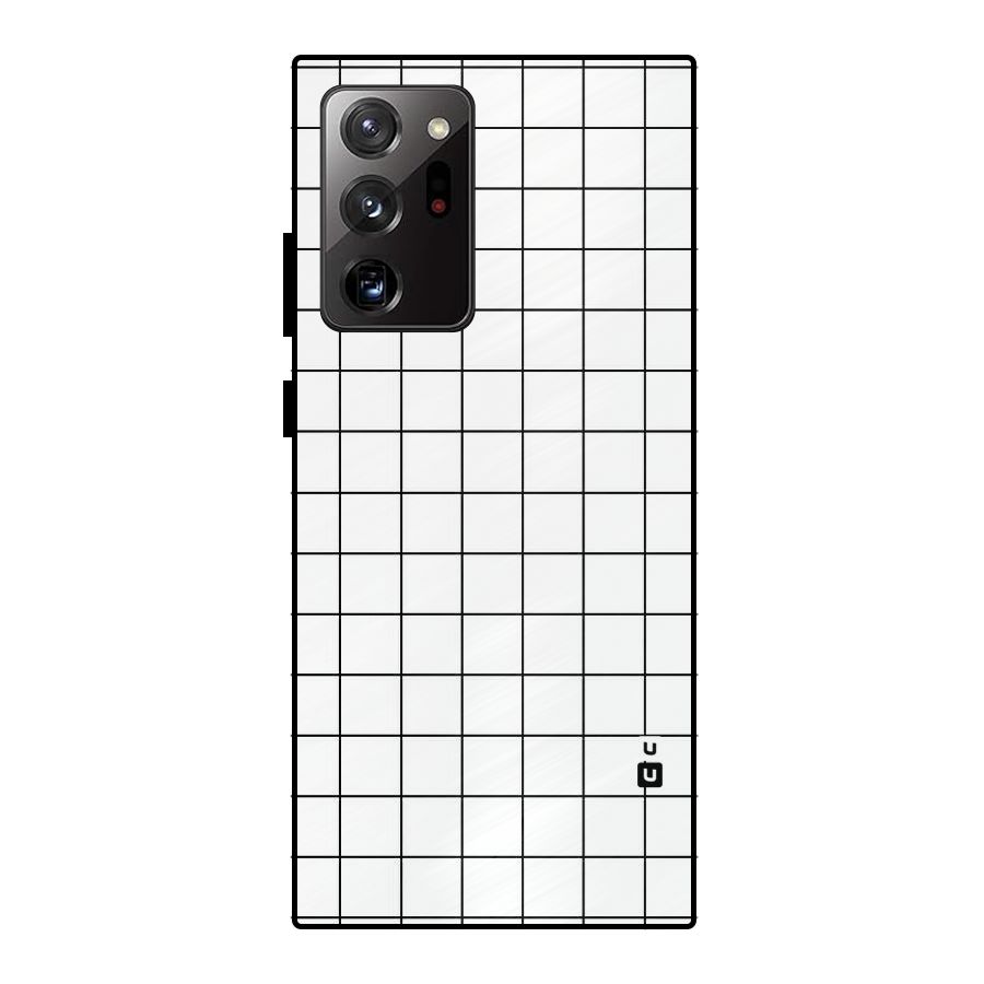 Simple Checks Metal Back Case for Galaxy Note 20 Ultra
