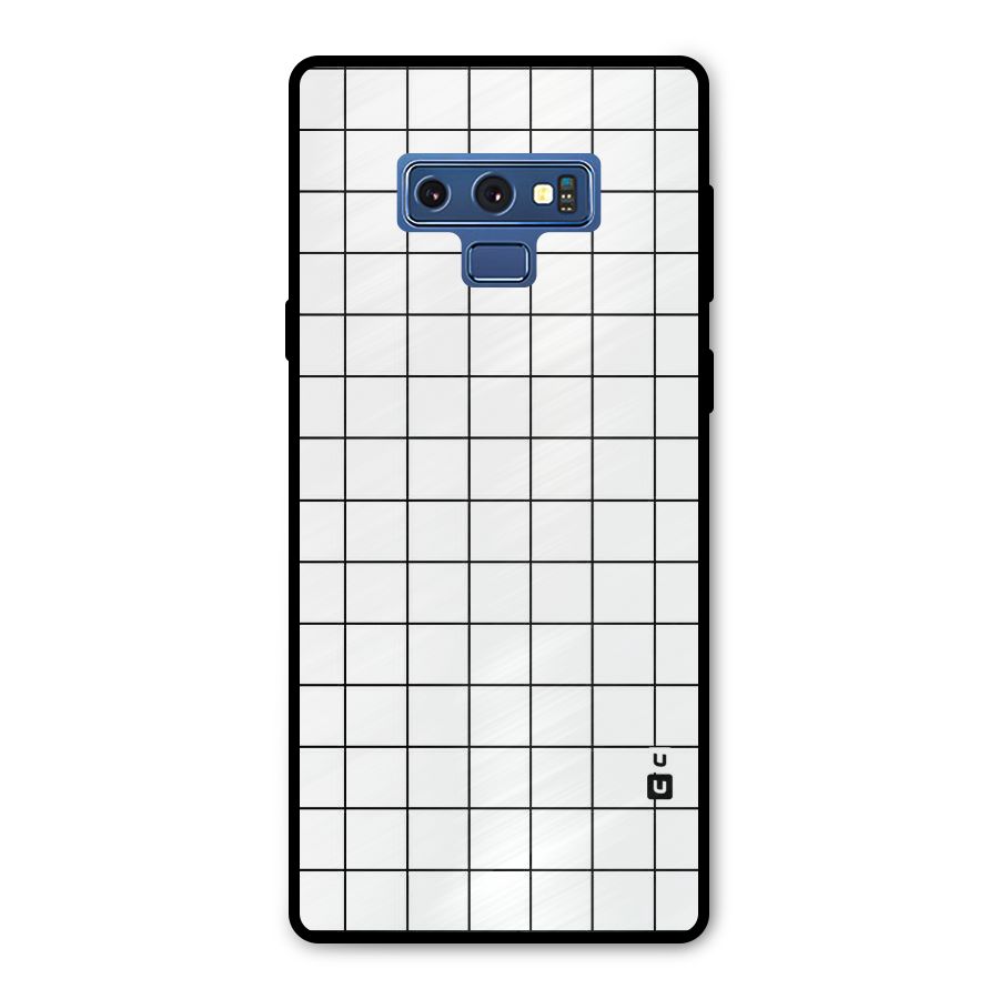 Simple Checks Metal Back Case for Galaxy Note 9