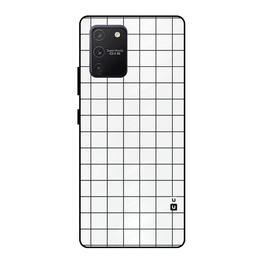 Simple Checks Metal Back Case for Galaxy S10 Lite