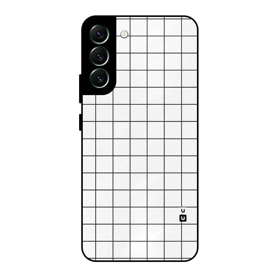 Simple Checks Metal Back Case for Galaxy S22 Plus 5G