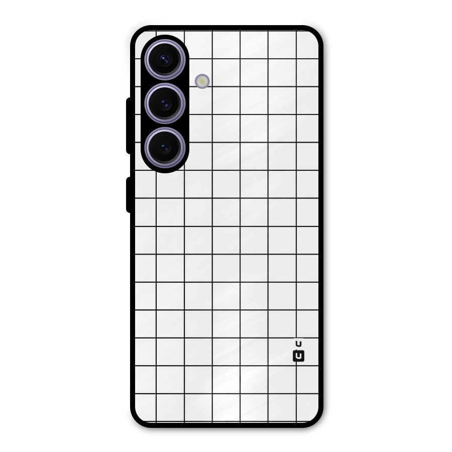 Simple Checks Metal Back Case for Galaxy S24