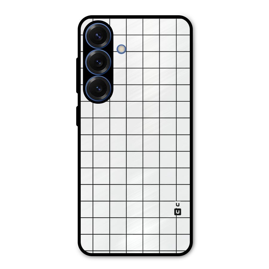 Simple Checks Metal Back Case for Galaxy S25