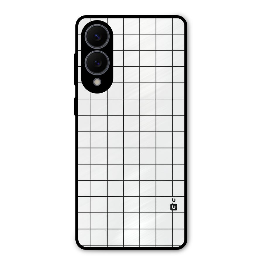 Simple Checks Metal Back Case for Galaxy S25 Edge