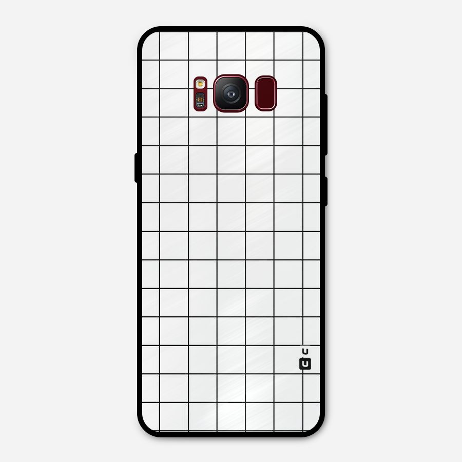 Simple Checks Metal Back Case for Galaxy S8