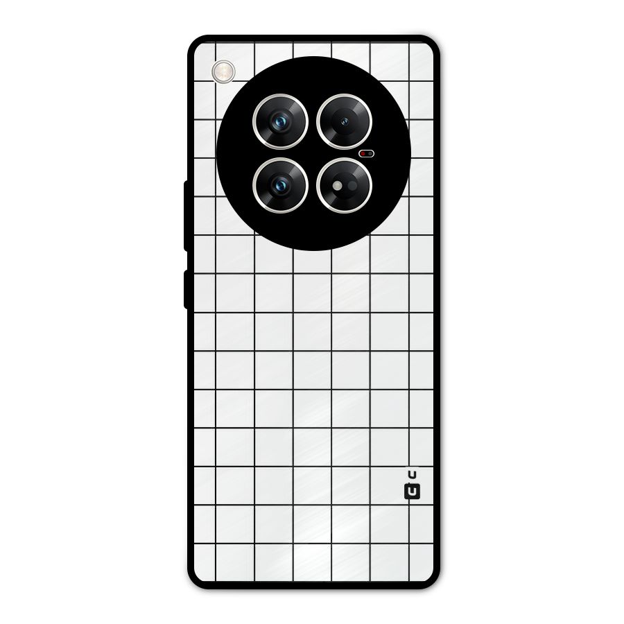 Simple Checks Metal Back Case for Infinix Zero 40 5G